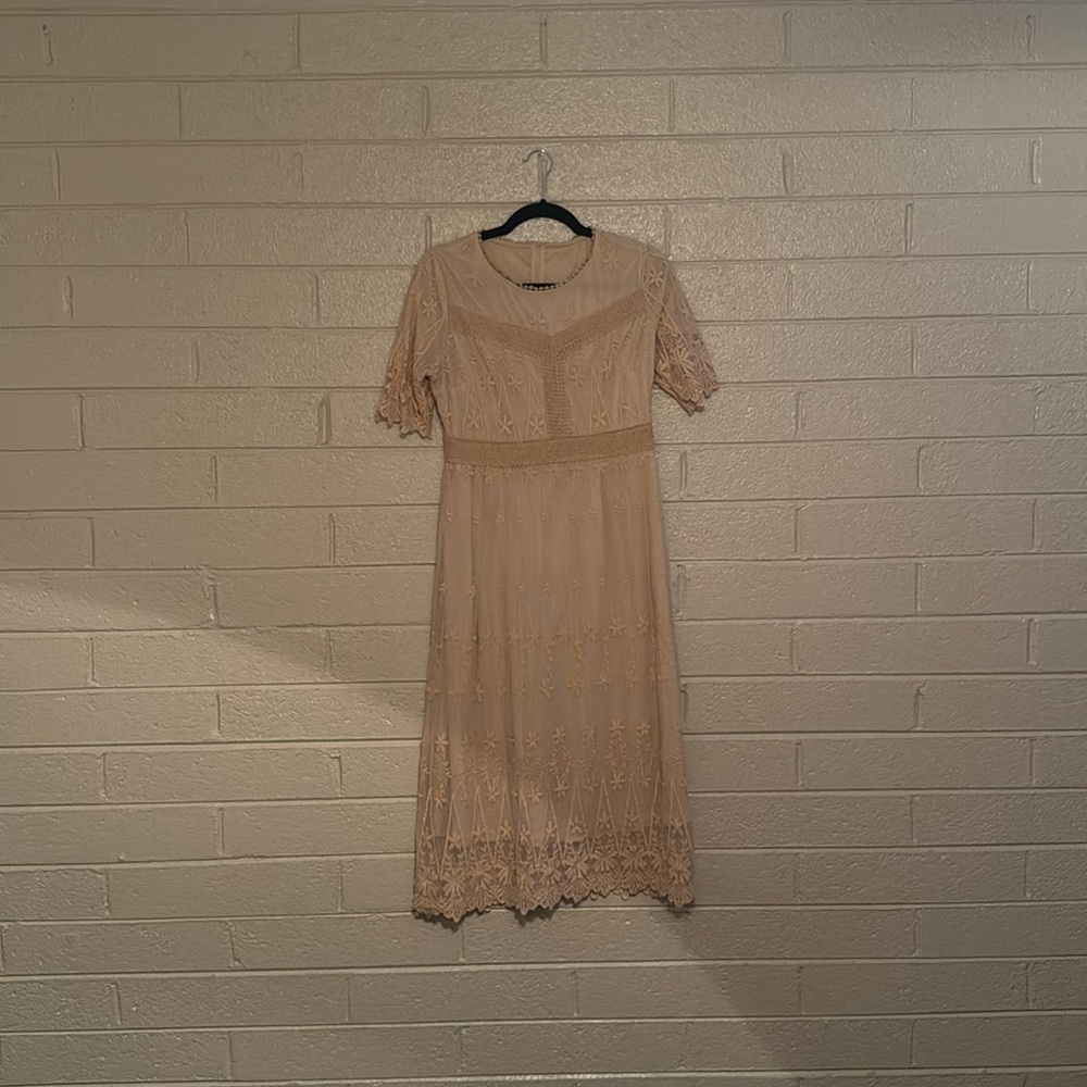 Blush Pink Maxi dress size Small